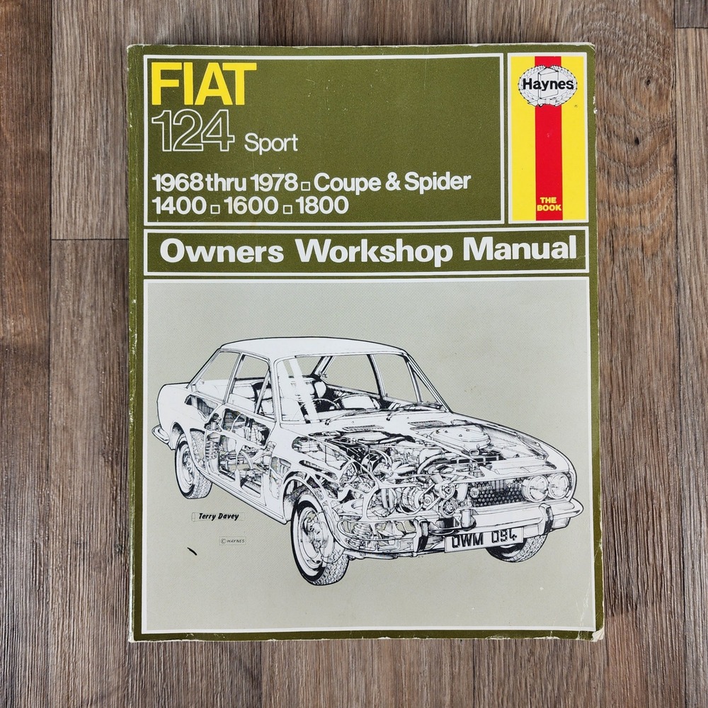 Fiat 124 Sport Haynes Owner Workshop Manual 1968-1978 Coupe Spider 1400-1800 094